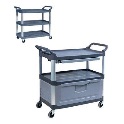 Rubbermaid cart (without doors / grey)